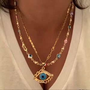 Two SEPARATE Pieces!! “Evil Eye” Necklaces
